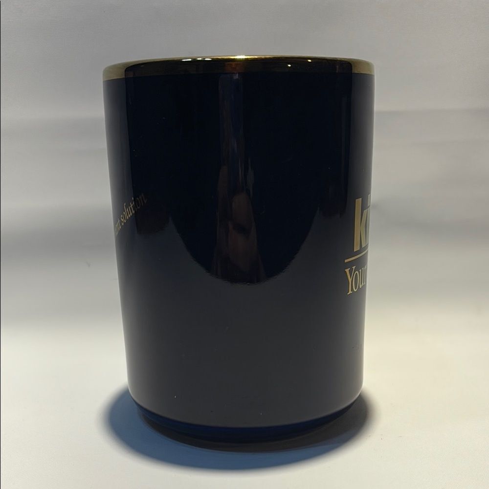 Vintage dark blue and gold Kinko’s coffee mug - Picture 6 of 9
